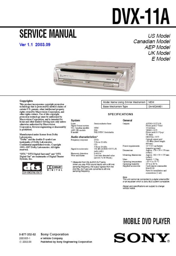 DVX-11A Ver.1.1